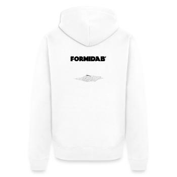 Formidab' - Veste à capuche bio Premium Unisexe - blanc - Dos - Thijin (182cm)