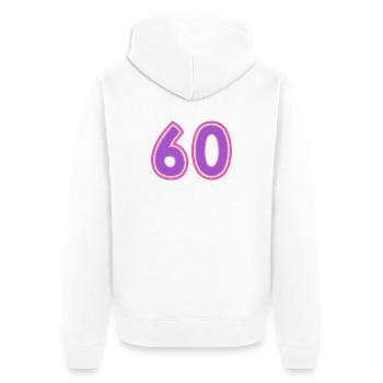 60 - Veste à capuche bio Premium Unisexe - blanc - Dos - Thijin (182cm)