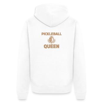 Reine du pickleball - Veste à capuche bio Premium Unisexe - blanc - Dos - Thijin (182cm)