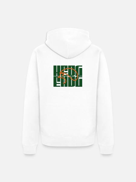 Merch mit dem Logo deines Lieblingsigels - Unisex Premium Bio Zip Hoodie - Weiß