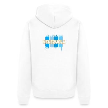 Venezuela - Veste à capuche bio Premium Unisexe - blanc - Dos - Thijin (182cm)