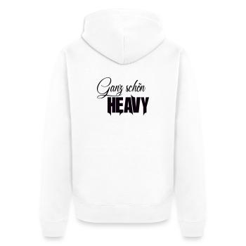 Assez beau lourd - Veste à capuche bio Premium Unisexe - blanc - Dos - Thijin (182cm)