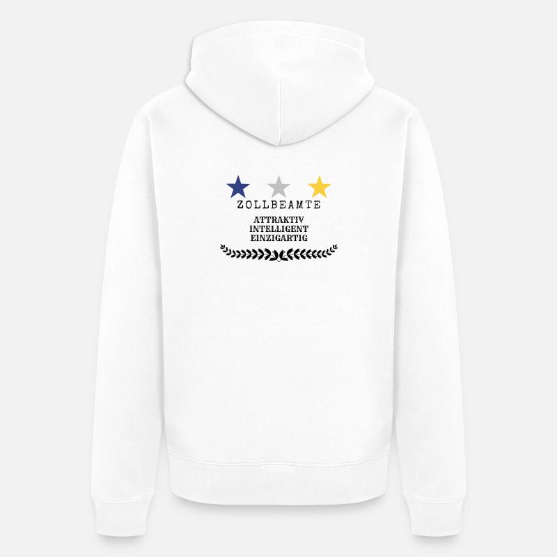 Douanier - Veste à capuche bio Premium Unisexe - blanc