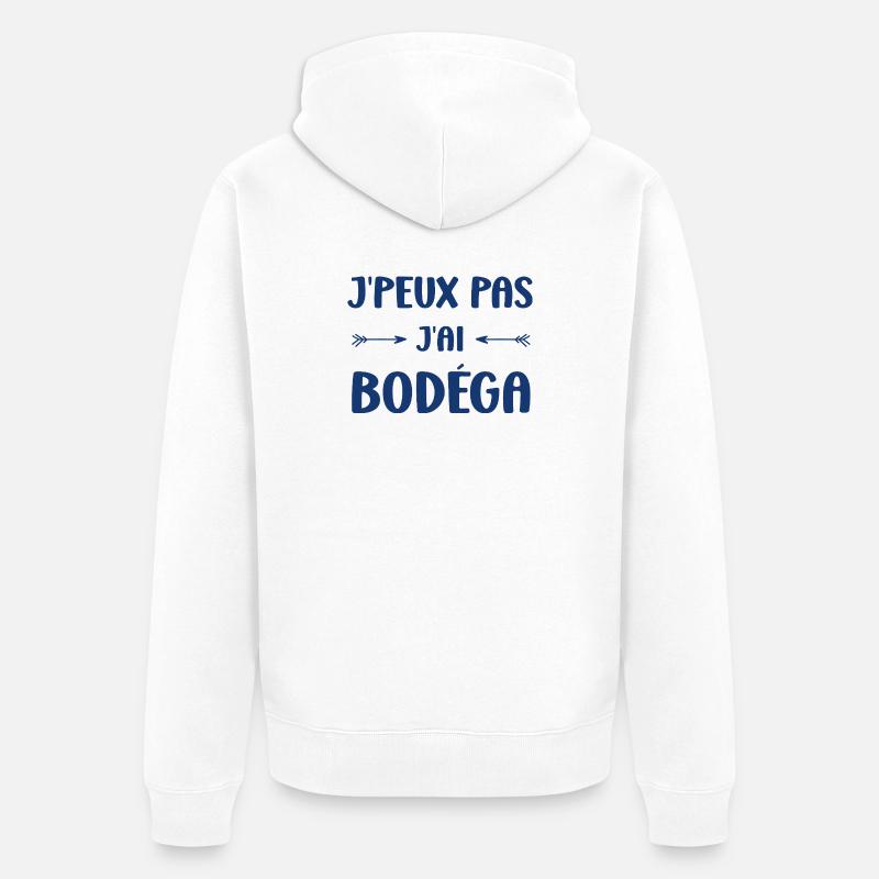 J'peux pas j'ai Bodéga - Veste à capuche bio Premium Unisexe - blanc