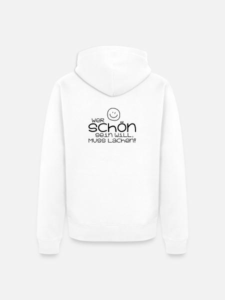 Schön - Unisex Premium Bio Zip Hoodie - Weiß