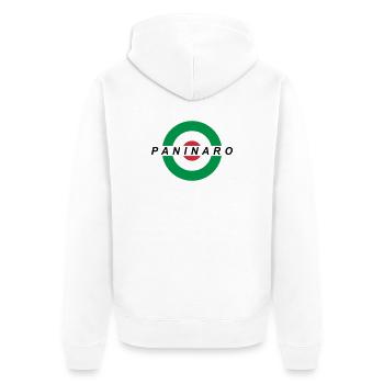 Paninaro - Veste à capuche bio Premium Unisexe - blanc - Dos - Thijin (182cm)