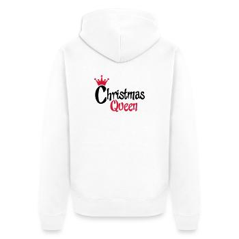 Weihnachten - Unisex Premium Bio Zip Hoodie - Weiß - Hinten - Thijin (182cm)