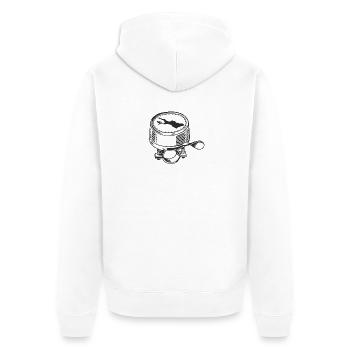 Bodensee - Veste à capuche bio Premium Unisexe - blanc - Dos - Thijin (182cm)