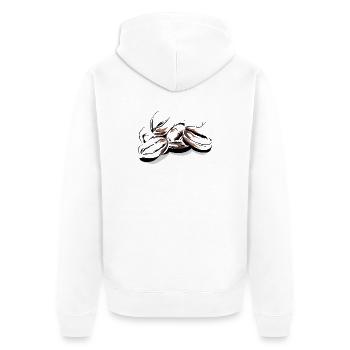 Grains de café Cafe Illustration Logo Coffee Time - Veste à capuche bio Premium Unisexe - blanc - Dos - Thijin (182cm)