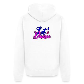 Cheerful Dance Motivation - Unisex Premium Organic Zip Hoodie - white - Back - Thijin (182cm)