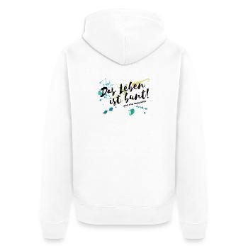 La vie est fédérale Assistante maternelle Éducateur de jardin d’enfants Garderie - Veste à capuche bio Premium Unisexe - blanc - Dos - Thijin (182cm)