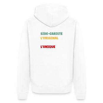 Sidecariste Original Unique - Veste à capuche bio Premium Unisexe - blanc - Dos - Thijin (182cm)