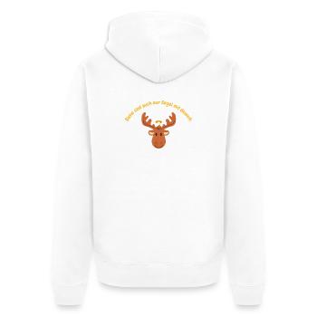 Les orignaux ne sont aussi que des anges avec des bois - Veste à capuche bio Premium Unisexe - blanc - Dos - Thijin (182cm)