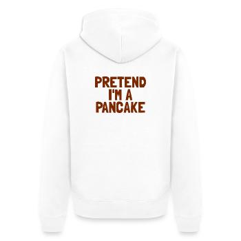 Imagine que je suis un petit-déjeuner pancake Ha - Veste à capuche bio Premium Unisexe - blanc - Dos - Thijin (182cm)