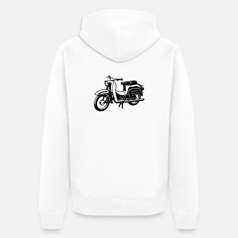 avaler - Veste à capuche bio Premium Unisexe - blanc