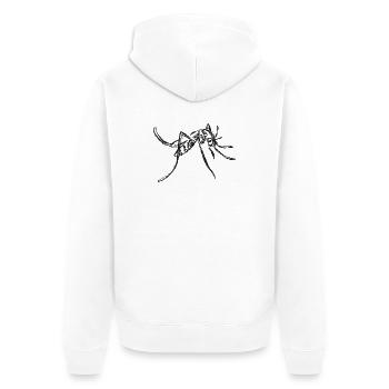 Black Mosquito – Instecte Illustration - Unisex Premium Organic Zip Hoodie - white - Back - Thijin (182cm)