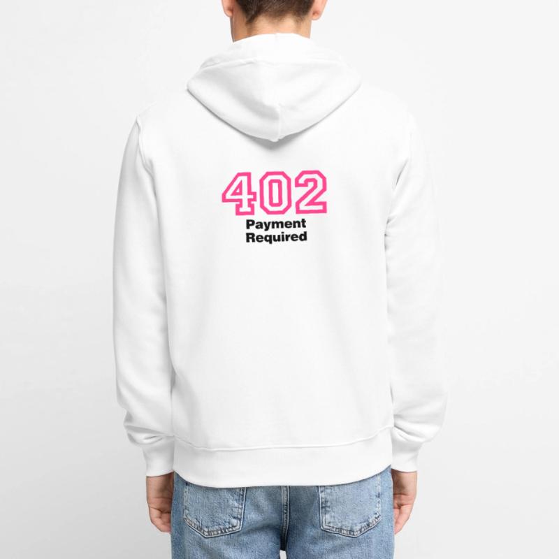 Error 402 | Fehler | Errormessage Unisex Premium Organic Zip Hoodie