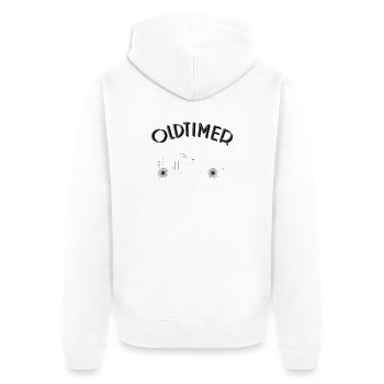 Classic Car Design - Classic Cars - Unisex Premium Organic Zip Hoodie - white - Back - Thijin (182cm)