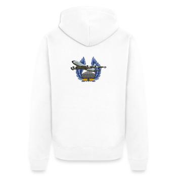KC-135 - Veste à capuche bio Premium Unisexe - blanc - Dos - Thijin (182cm)