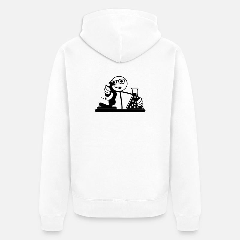 Wissenschaftler oder Biologe - Unisex Premium Bio Zip Hoodie - Weiß