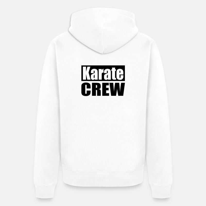 Équipe de Karaté - Veste à capuche bio Premium Unisexe - blanc
