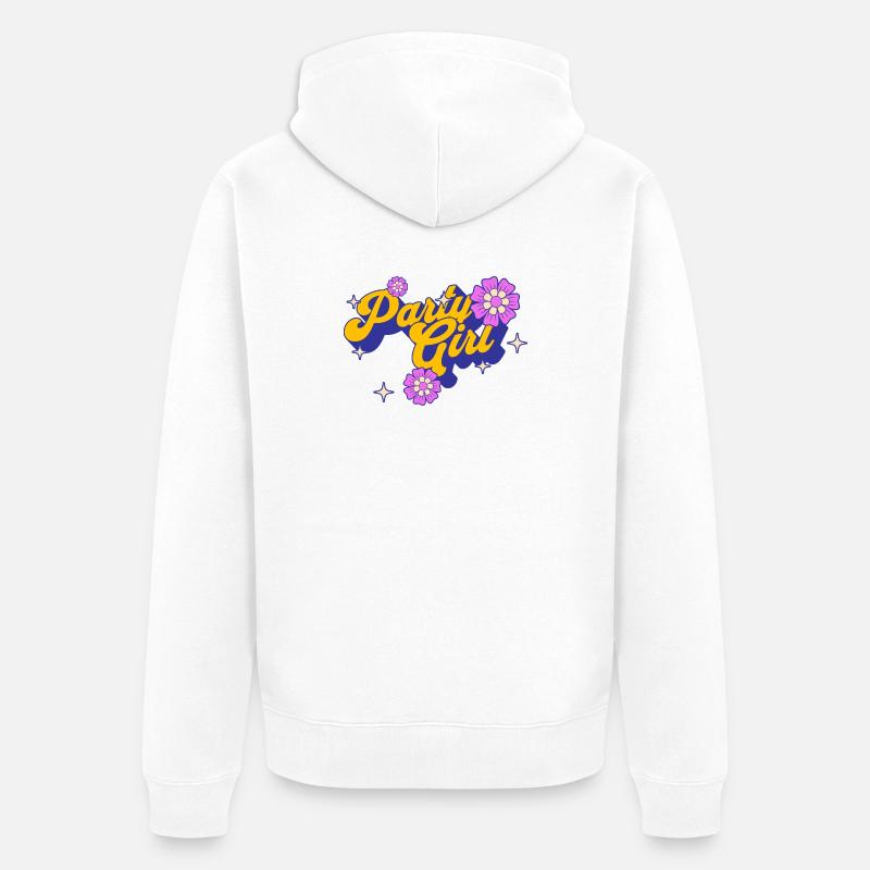 Fêtarde - Veste à capuche bio Premium Unisexe - blanc