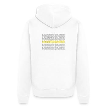 Gift for hydraulic engineer - Unisex Premium Organic Zip Hoodie - white - Back - Thijin (182cm)