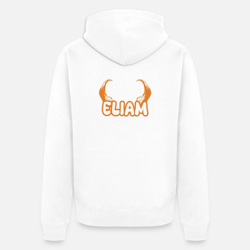 Devil Eliam - Veste à capuche bio Premium Unisexe - blanc