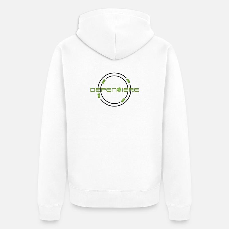Depensière  - Veste à capuche bio Premium Unisexe - blanc