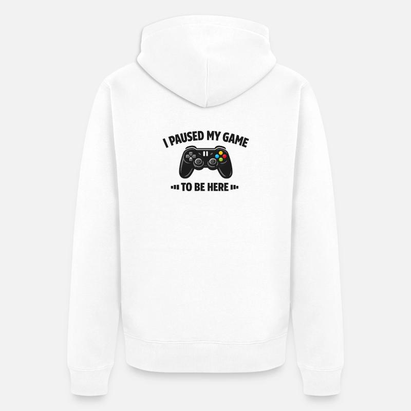 Conception de jeux - Veste à capuche bio Premium Unisexe - blanc