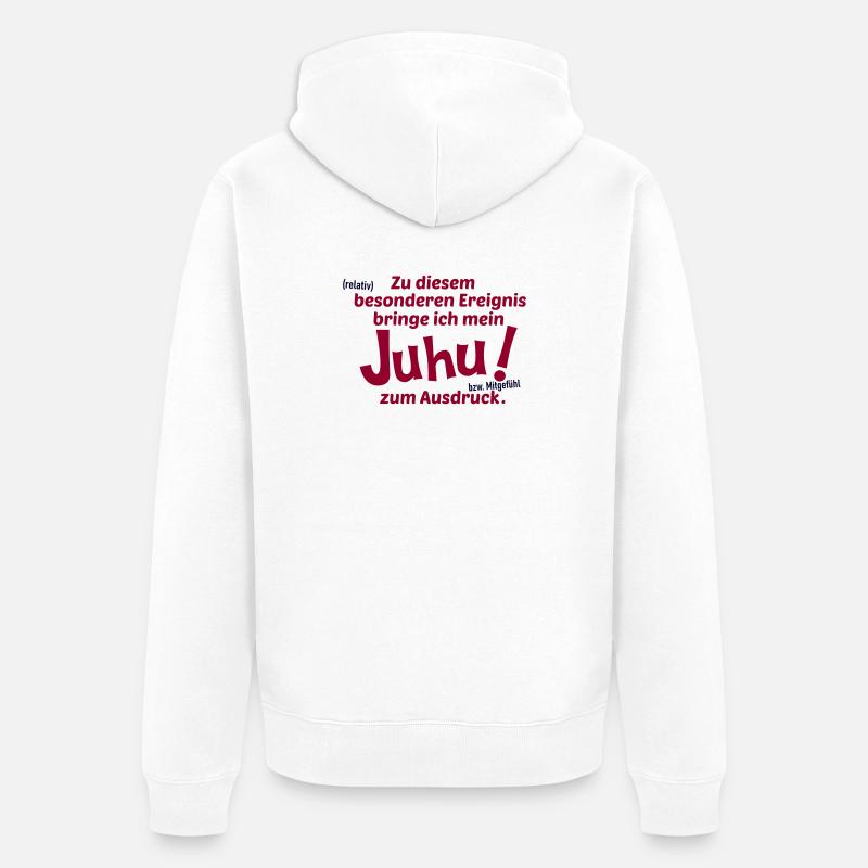 Allgemeines Ereignis - Unisex Premium Bio Zip Hoodie - Weiß