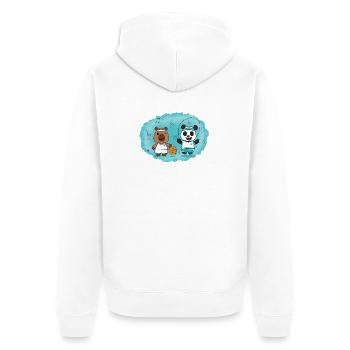 Sport - Veste à capuche bio Premium Unisexe - blanc - Dos - Thijin (182cm)