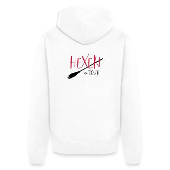 Hexen on tour - Party Fasching Halloween - Unisex Premium Bio Zip Hoodie - Weiß - Hinten - Thijin (182cm)