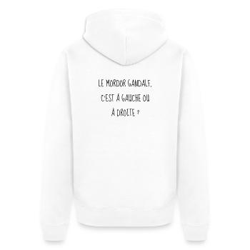 Cinéma / Citation / Série télé / Geek - Veste à capuche bio Premium Unisexe - blanc - Dos - Thijin (182cm)