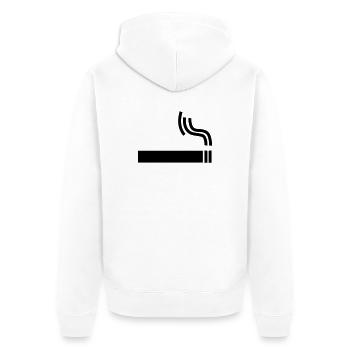 Cigarette Pause cigarette - Veste à capuche bio Premium Unisexe - blanc - Dos - Thijin (182cm)