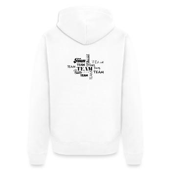 Équipe - Veste à capuche bio Premium Unisexe - blanc - Dos - Thijin (182cm)