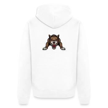 chien - Veste à capuche bio Premium Unisexe - blanc - Dos - Thijin (182cm)