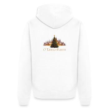 Fir tree - Unisex Premium Organic Zip Hoodie - white - Back - Thijin (182cm)