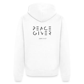 DON DE PAIX - Veste à capuche bio Premium Unisexe - blanc - Dos - Thijin (182cm)