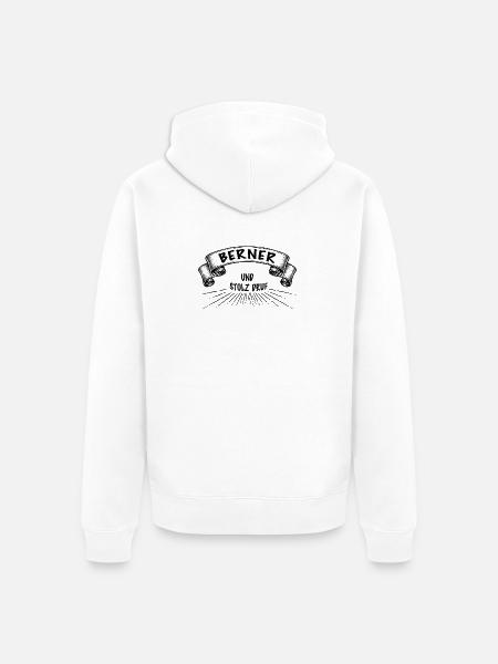 Berner und stolz druf - Unisex Premium Bio Zip Hoodie - Weiß