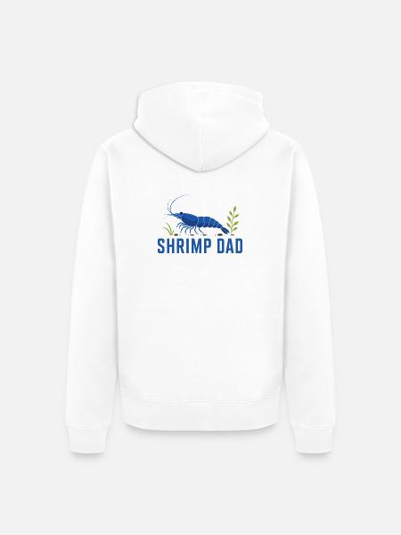 Shrimp Dad Garnele Aquarium - Unisex Premium Bio Zip Hoodie - Weiß