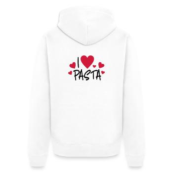 pasta - Unisex Premium Organic Zip Hoodie - white - Back - Thijin (182cm)