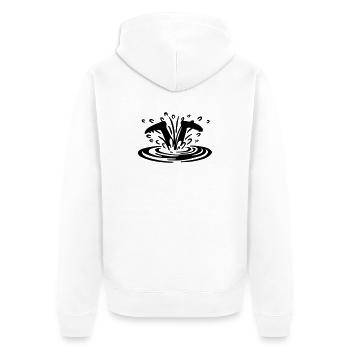 Plongeur - Veste à capuche bio Premium Unisexe - blanc - Dos - Thijin (182cm)