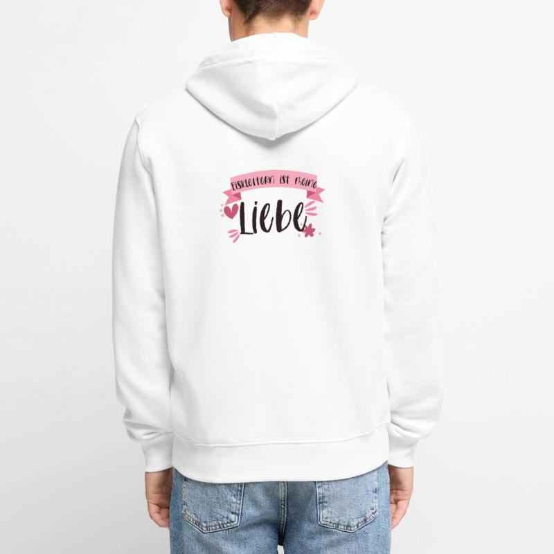Eisklettern Klettern Eispickel Winter Eis Geschenk Unisex Premium Bio Zip Hoodie