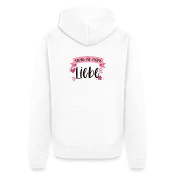 Tango Tänzerin Tanzen Tanzschule Geschenk - Unisex Premium Bio Zip Hoodie - Weiß - Hinten - Thijin (182cm)