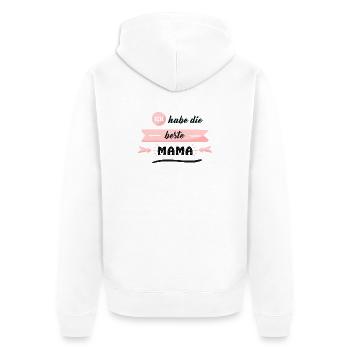 I've got the best mom - Unisex Premium Organic Zip Hoodie - white - Back - Thijin (182cm)