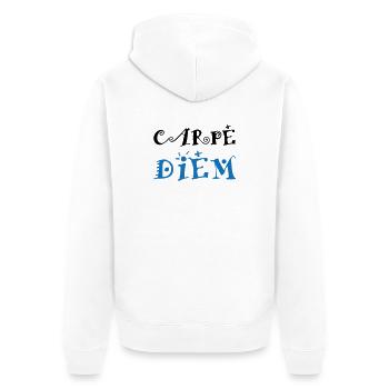 Carpe Diem - Veste à capuche bio Premium Unisexe - blanc - Dos - Thijin (182cm)