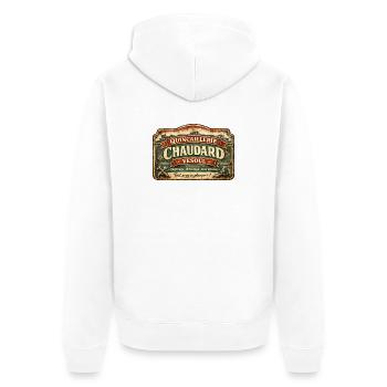 Quincaillerie Chaudard Vesoul – humour cinema - Veste à capuche bio Premium Unisexe - blanc - Dos - Thijin (182cm)