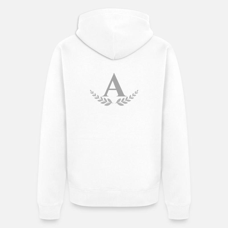 A - Veste à capuche bio Premium Unisexe - blanc