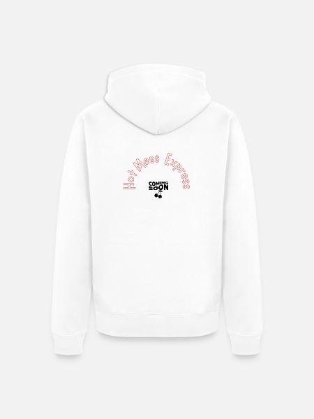 Hot Mess Express - Unisex Premium Bio Zip Hoodie - Weiß